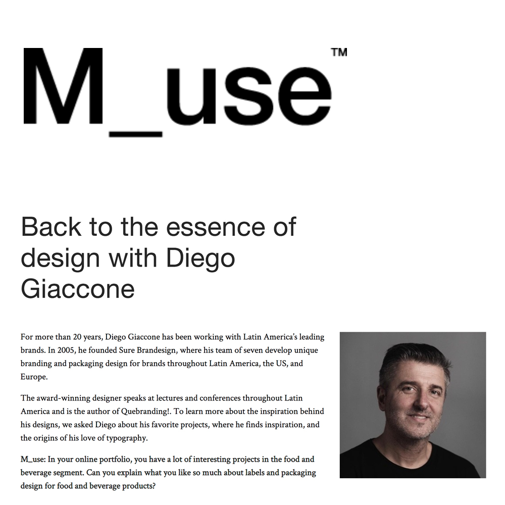 BACK TO THE ESSENCE OF DESIGN WITH DIEGO GIACCONE // MyMuse.com